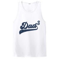 Dad3 Dad Cubed Gifts Father Of Three Daddy 3 Third Time Dad PosiCharge Competitor Tank