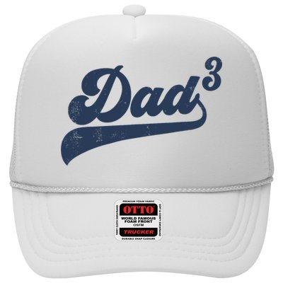 Dad3 Dad Cubed Gifts Father Of Three Daddy 3 Third Time Dad Trucker Hat