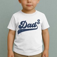 Dad3 Dad Cubed Gifts Father Of Three Daddy 3 Third Time Dad Toddler T-Shirt