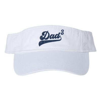 Dad3 Dad Cubed Gifts Father Of Three Daddy 3 Third Time Dad Visor