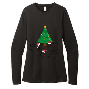 Dachshund Dog Christmas Tree Family Xmas Ugly Dog Owner Cute Gift Womens CVC Long Sleeve Shirt