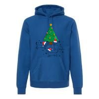 Dachshund Dog Christmas Tree Family Xmas Ugly Dog Owner Cute Gift Premium Hoodie