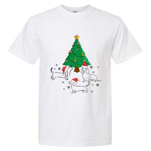 Dachshund Dog Christmas Tree Family Xmas Ugly Dog Owner Cute Gift Garment-Dyed Heavyweight T-Shirt