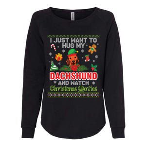 Dachshund Dog Christmas Tree Family Xmas Ugly Dog Owner Gift Womens California Wash Sweatshirt