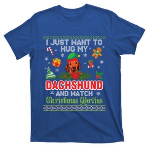 Dachshund Dog Christmas Tree Family Xmas Ugly Dog Owner Gift T-Shirt