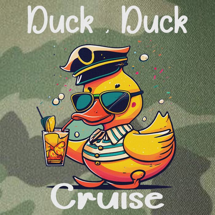 Duck Duck Cruise Funny Family Cruising Matching Squad Legacy Tie Dye Trucker Hat