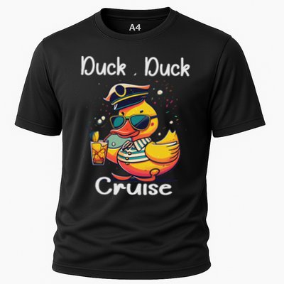 Duck Duck Cruise Funny Family Cruising Matching Squad Performance Shirt