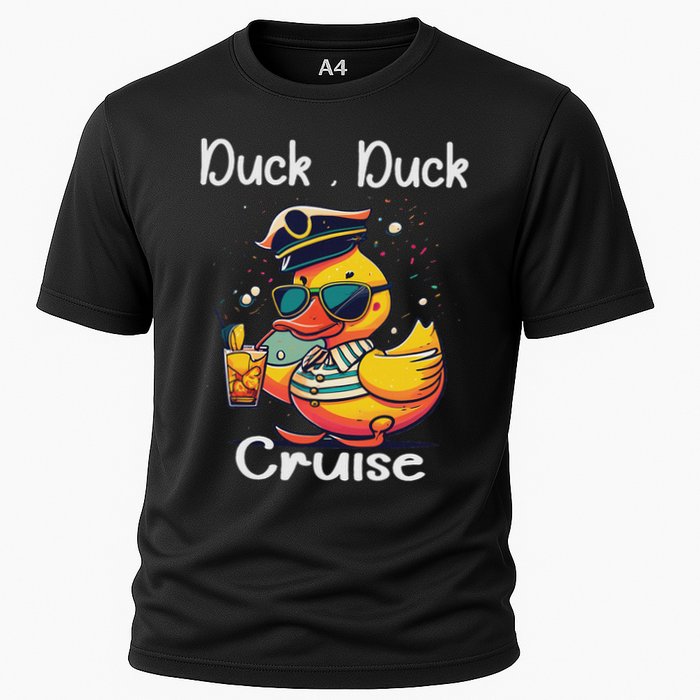 Duck Duck Cruise Funny Family Cruising Matching Squad Performance Shirt