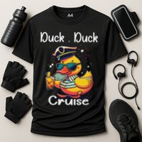 Duck Duck Cruise Funny Family Cruising Matching Squad Performance Shirt