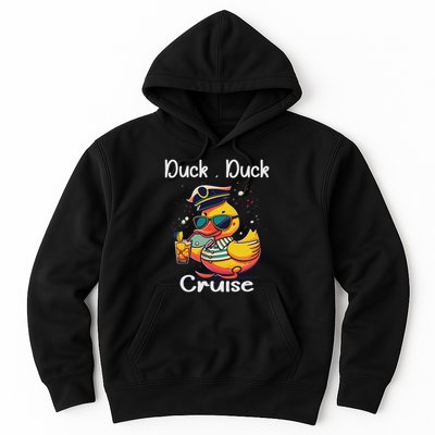 Duck Duck Cruise Funny Family Cruising Matching Squad Hoodie