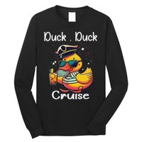 Duck Duck Cruise Funny Family Cruising Matching Squad Long Sleeve Shirt