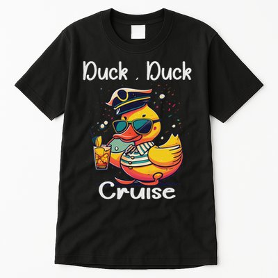 Duck Duck Cruise Funny Family Cruising Matching Squad Tall T-Shirt
