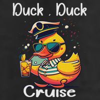 Duck Duck Cruise Funny Family Cruising Matching Squad Large Microfiber Waffle Golf Towel