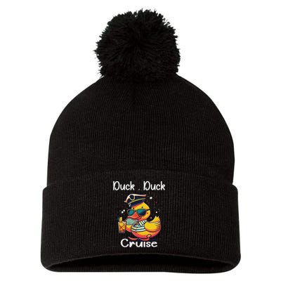 Duck Duck Cruise Funny Family Cruising Matching Squad Pom Pom 12in Knit Beanie