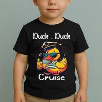 Duck Duck Cruise Funny Family Cruising Matching Squad Toddler T-Shirt