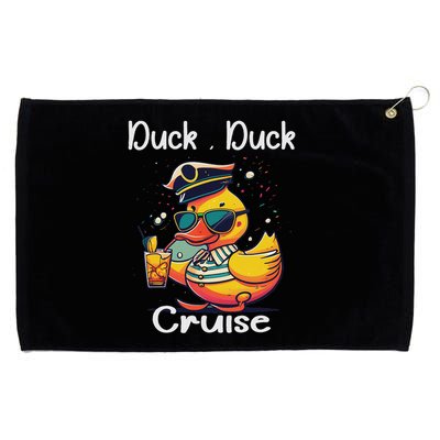 Duck Duck Cruise Funny Family Cruising Matching Squad Grommeted Golf Towel