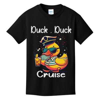 Duck Duck Cruise Funny Family Cruising Matching Squad Kids T-Shirt