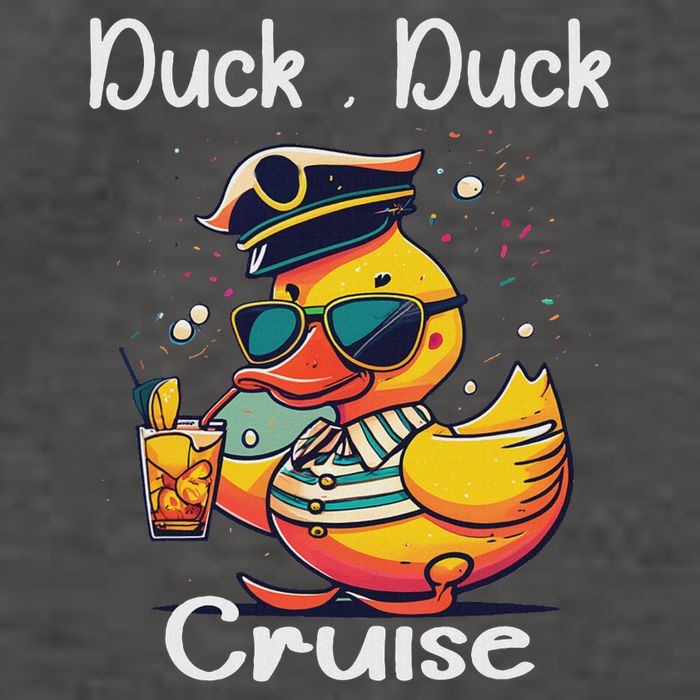 Duck Duck Cruise Funny Family Cruising Matching Squad Vector Backpack