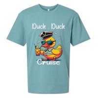 Duck Duck Cruise Funny Family Cruising Matching Squad Sueded Cloud Jersey T-Shirt