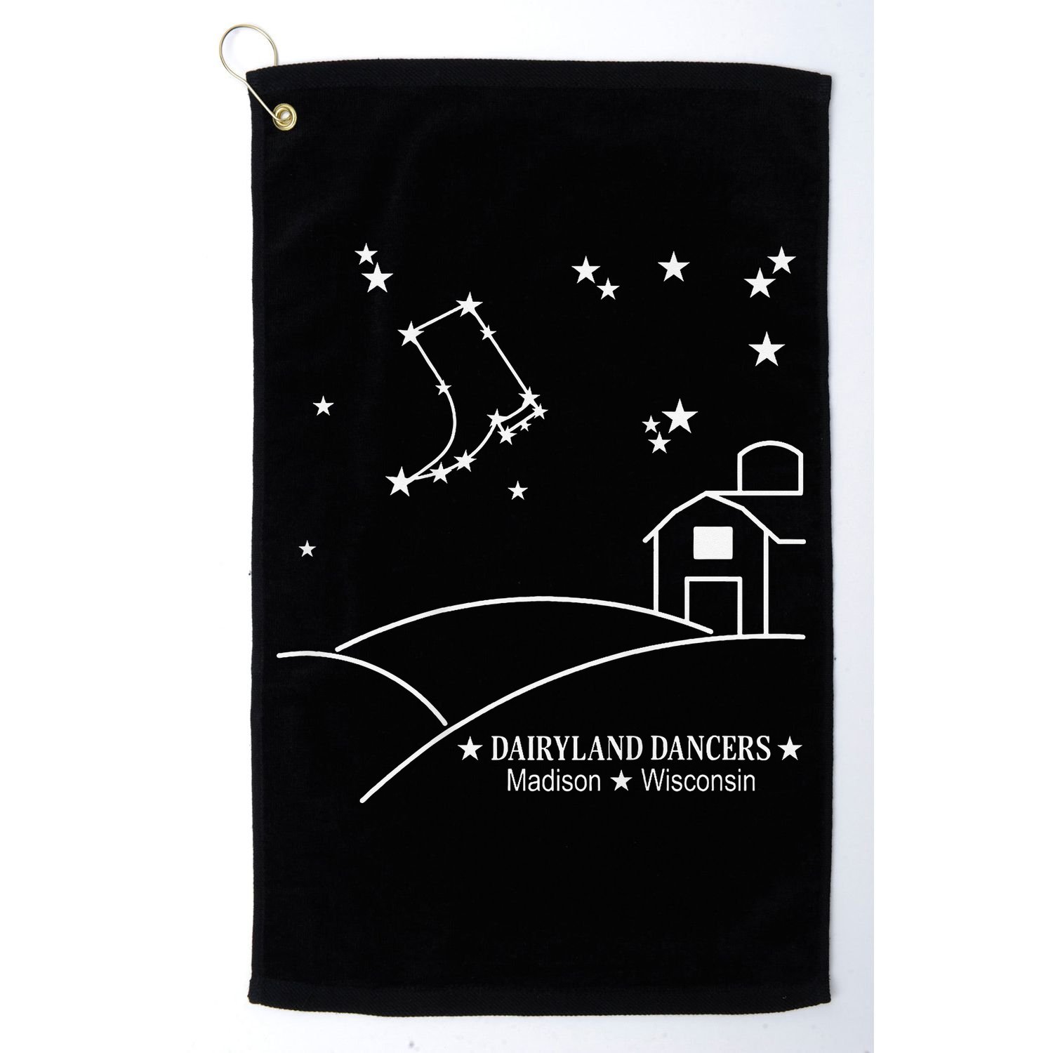 Dairyland Dancers Country Line Dancing Madison Wisconsin Golf Towel