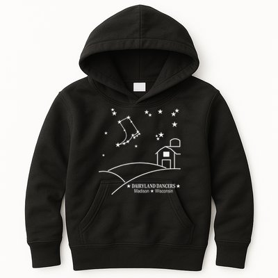 Dairyland Dancers Country Line Dancing Madison Wisconsin Kids Hoodie