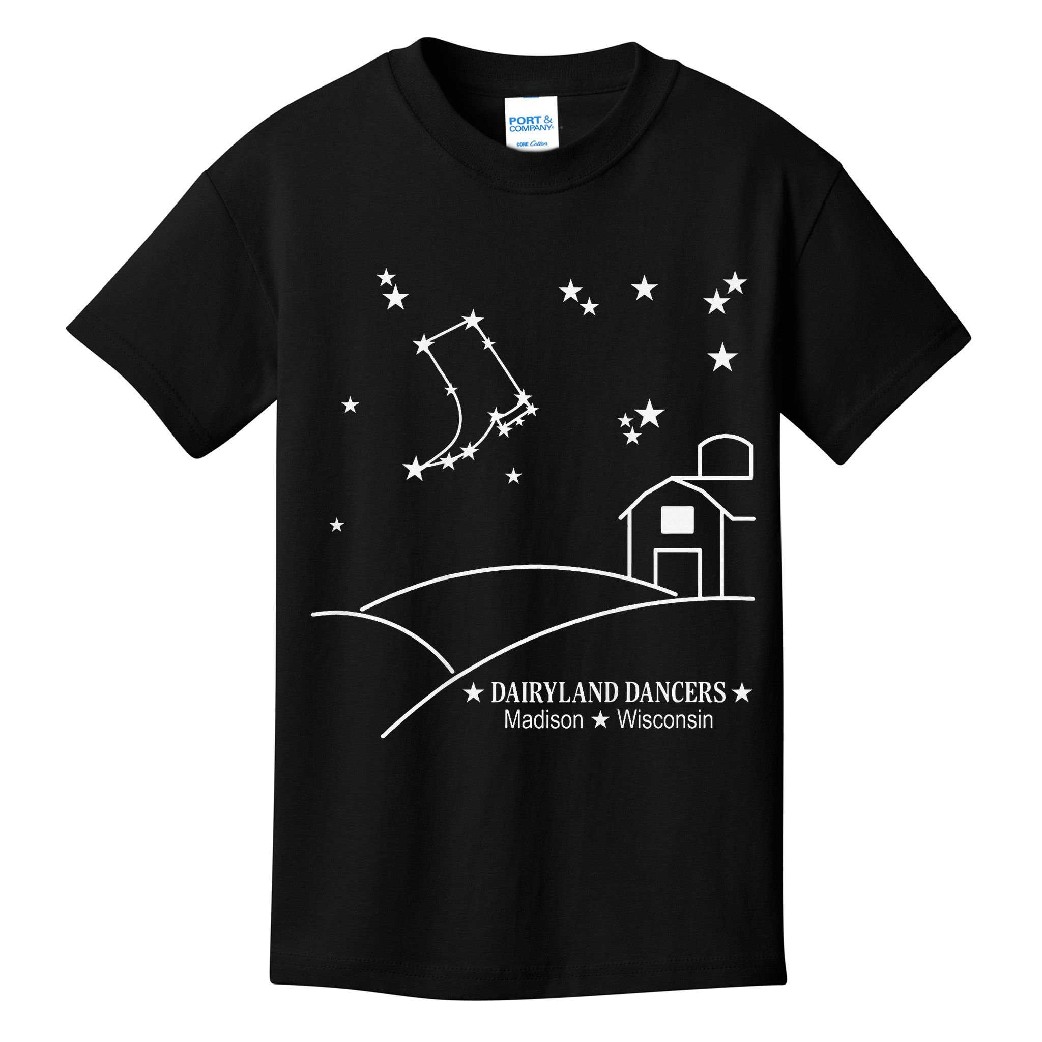 Dairyland Dancers Country Line Dancing Madison Wisconsin Kids T-Shirt