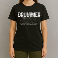 Drummer Definition Drums Drumming Funny Drummer T-Shirt