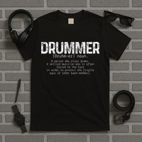 Drummer Definition Drums Drumming Funny Drummer T-Shirt