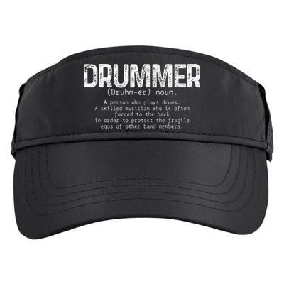 Drummer Definition Drums Drumming Funny Drummer Adult Drive Performance Visor