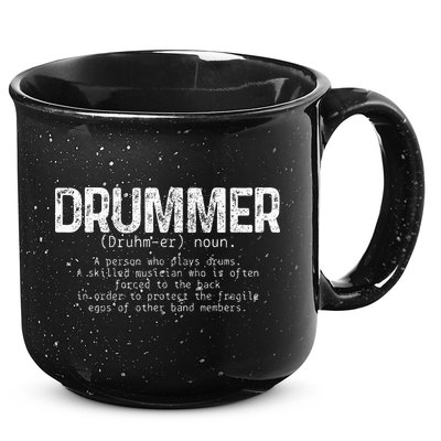 Drummer Definition Drums Drumming Funny Drummer 15oz Campfire Ceramic Mug