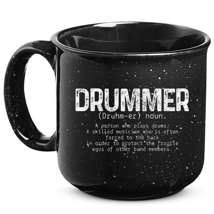 Drummer Definition Drums Drumming Funny Drummer 15oz Campfire Ceramic Mug