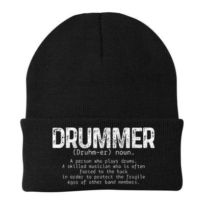 Drummer Definition Drums Drumming Funny Drummer Beanie