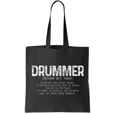 Drummer Definition Drums Drumming Funny Drummer Bag