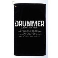 Drummer Definition Drums Drumming Funny Drummer Golf Towel