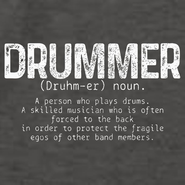 Drummer Definition Drums Drumming Funny Drummer Vector Backpack