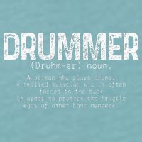 Drummer Definition Drums Drumming Funny Drummer Sueded Cloud Jersey T-Shirt