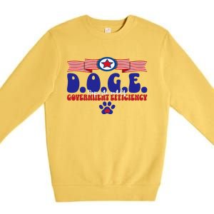 Doge D.O.G.E. Department Of Government Efficiency Premium Crewneck Sweatshirt