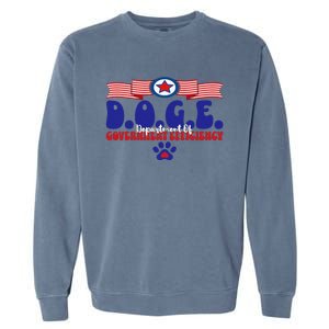 Doge D.O.G.E. Department Of Government Efficiency Garment-Dyed Sweatshirt