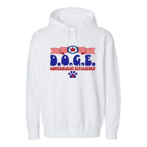 Doge D.O.G.E. Department Of Government Efficiency Garment-Dyed Fleece Hoodie