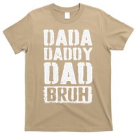 Dada Daddy Dad Bruh Vintage Funny Fathers Day Dad Father T-Shirt