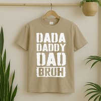 Dada Daddy Dad Bruh Vintage Funny Fathers Day Dad Father T-Shirt