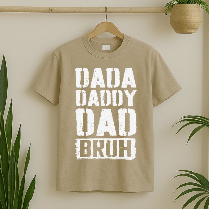 Dada Daddy Dad Bruh Vintage Funny Fathers Day Dad Father T-Shirt