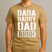Dada Daddy Dad Bruh Vintage Funny Fathers Day Dad Father T-Shirt