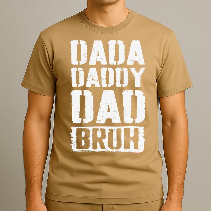 Dada Daddy Dad Bruh Vintage Funny Fathers Day Dad Father T-Shirt