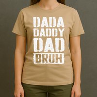 Dada Daddy Dad Bruh Vintage Funny Fathers Day Dad Father T-Shirt