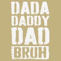Dada Daddy Dad Bruh Vintage Funny Fathers Day Dad Father T-Shirt