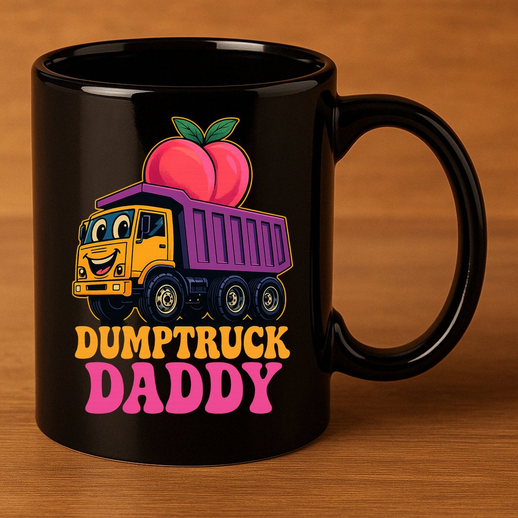 Dumptruck Daddy 11oz C Handle Ceramic Mug