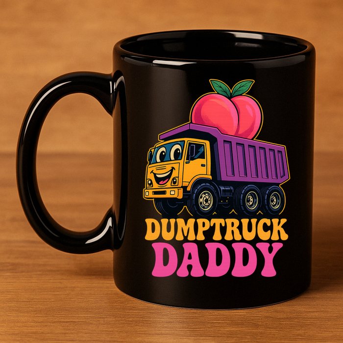 Dumptruck Daddy 11oz C Handle Ceramic Mug