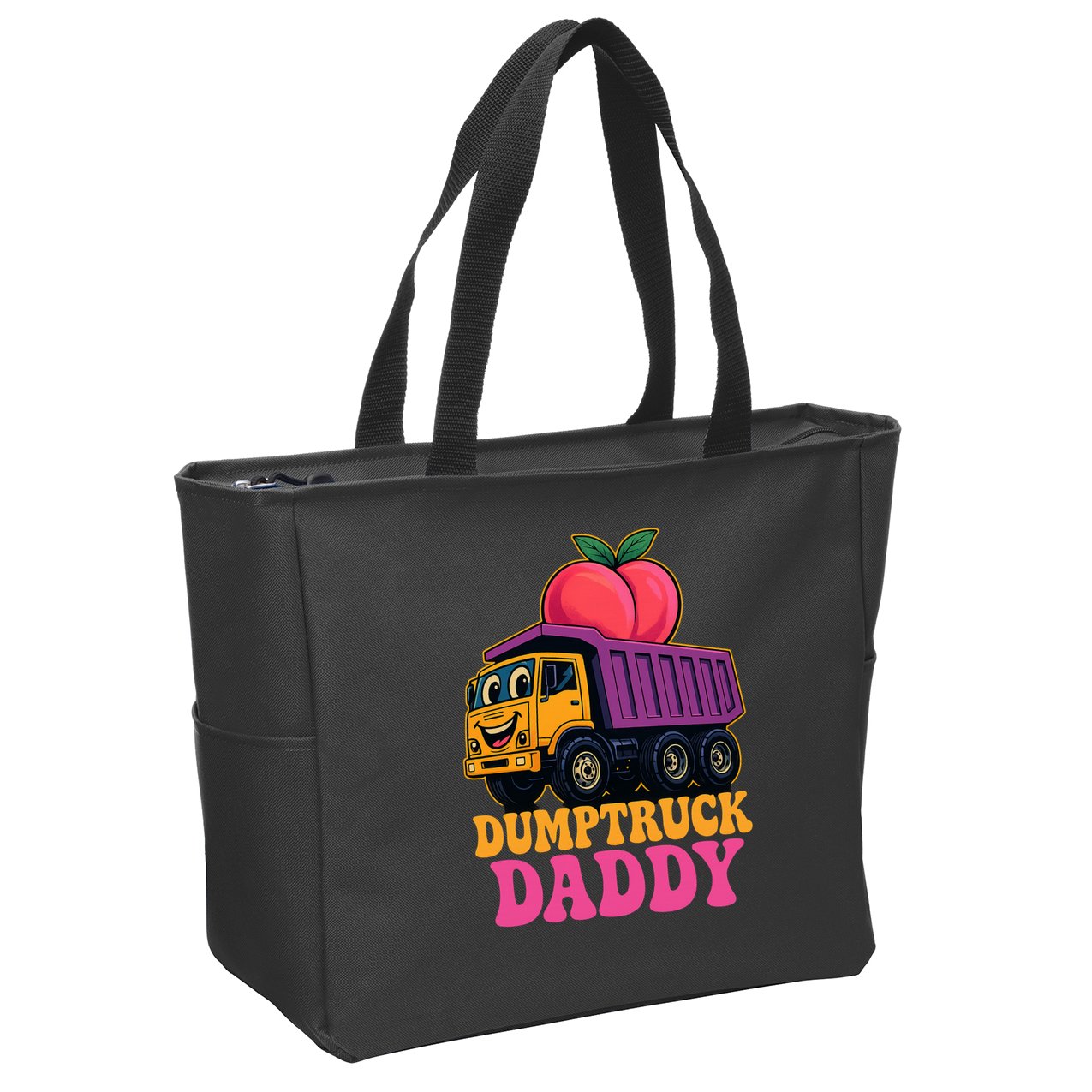 Dumptruck Daddy Zip Tote Bag