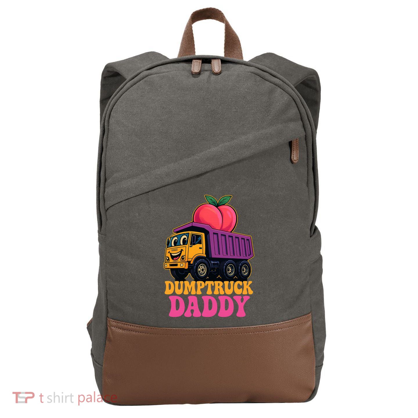 Dumptruck Daddy Cotton Canvas Backpack
